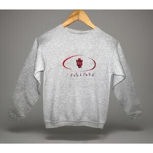 Youth Indiana Hoosiers Sweatshirt Gray Crewneck Medium NCAA Pullover Unisex